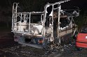 Auto 1 Wohnmobil ausgebrannt Koeln Gremberg Kannebaeckerstr P5429